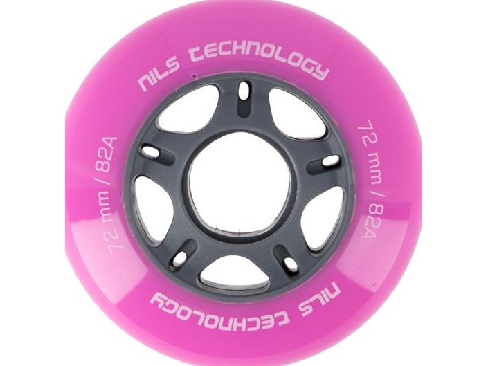 NILS Extreme PU 72x24 82A PINK VANTEET (4 kpl)